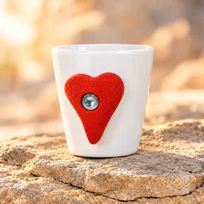 Klettertasse Kaffee Herz